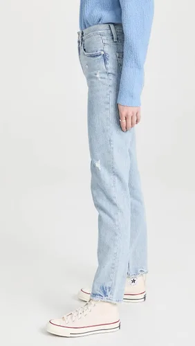 Vista 4 de Pistola Denim Jeans Presley de tiro alto para mujer