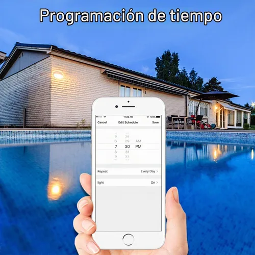 Vista 6 de Interruptor de luz inteligente, botón de doble interruptor inteligente WiFi, compatible con Alexa y Google Home, control remoto con función