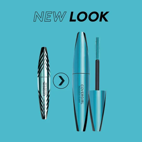 Vista 2 de COVERGIRL Máscara Peacock Flare, negro azabache, 0.3 onzas (el embalaje puede variar)