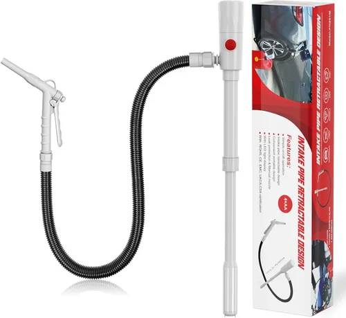 Vista 10 de anngrowy Bomba de transferencia de combustible alimentada por batería con parada automática, transferencia de bomba de lata de gas con 4