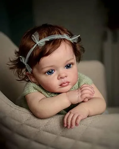 Vista 3 de Angelbaby Muñeca Reborn Realista de 24" para Niños - Suave, con Peso y Realista para Regalos de Niños