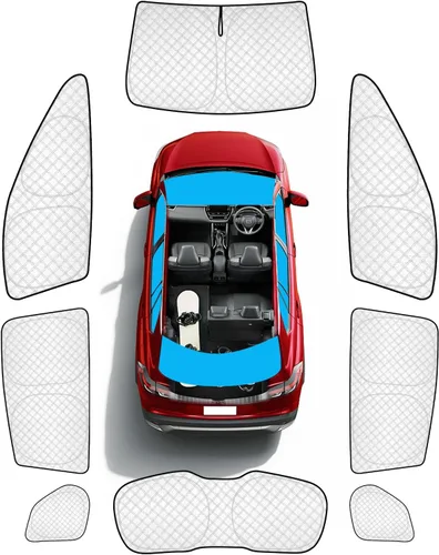 Vista 52 de KMF 6 piezas de parasoles gruesos para Mazda 3 Hatchback (No Sedán) 2014-2018 Accesorios, parasoles completos para parabrisas y ventanas de coche