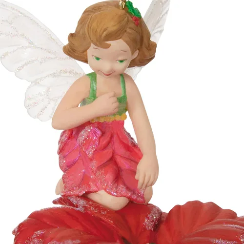 Vista 7 de Hallmark Keepsake Adorno navideño 2024, mensajeras de hadas resplandeciendo con luz, regalos para ella