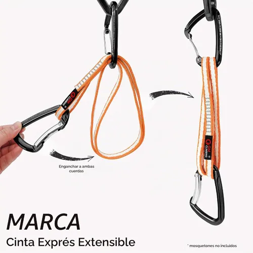 Vista 3 de GM CLIMBING CE UIAA del corredor 22kN de la honda de 36.1 ft m UHMWPE certificado