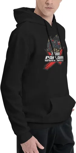Vista 5 de GKEWEA Can-Am Logo Universal Basic Sudaderas con capucha de forro polar de alta gama con bolsillos, color negro