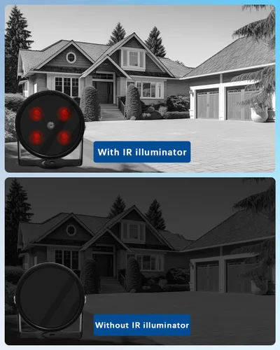 Vista 10 de 4 LED impermeable IR iluminador 90 grados gran angular luz infrarroja