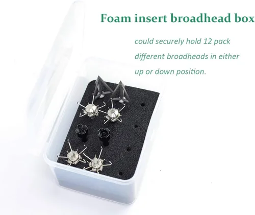 Vista 3 de 100/125 Grain Small Game Broadheads 12PK Judo Points Small Game Arrow Tips Screw-in Arrowheads