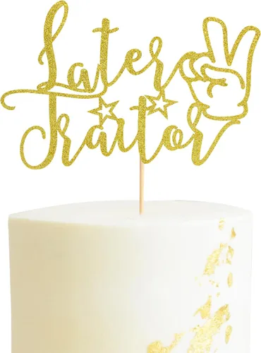 Vista 7 de Later Traitor - Decoración para tartas, trasladarse, cambiar de trabajo, jubilación, oficina de último día, decoración de fiesta de despedida