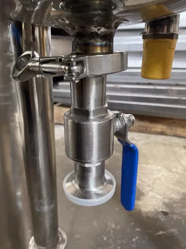 Vista 7 de Válvula sanitaria de acero inoxidable 1,5" Tri abrazadera válvula de bola 1" tubo OD PTFE alineado Home Brew