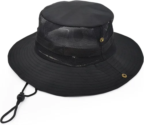 Vista 4 de El sol al aire libre protege el sombrero del ejército estilo Sun Cap con el panel de malla de poliéster