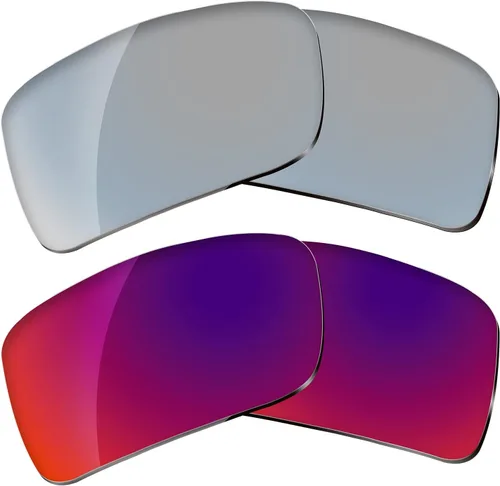 Vista 6 de Dynamix Lentes de repuesto polarizadas para Oakley Gascan Fácil de instalar Ajuste perfecto Rojo fuego Fire Red