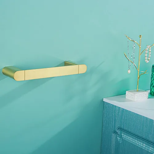 Vista 7 de RANDOM Toallero dorado cepillado de 9 pulgadas, toallero dorado para baño, toallero de cocina y paños de cocina, toallero de acero inoxidable SUS304