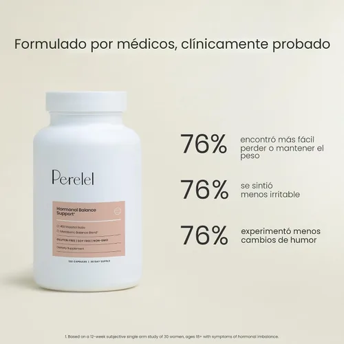 Vista 4 de Perelel Apoyo al Equilibrio Hormonal, Myo & D Chiro Inositol, Suplemento de Inositol para Mujeres con Berberina, Ácido Alfa Lipóico y DIM
