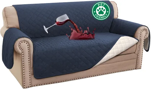 Vista 23 de Turquoize Funda 100 % impermeable para sillón de ala, protector de sofá, triple antideslizante, protector de muebles para mascotas, niños, perros