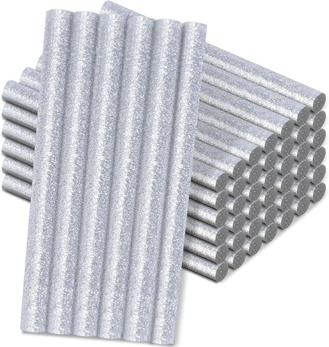 Vista 23 de Manarty Barra de pegamento termofusible roja ladrillo, 48 unidades de 0.27" de diámetro x 4" de largo, barras de pegamento termofusible mini de Rojo