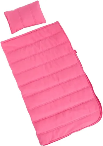 Vista 2 de DreamWorld Collections Slumber Party - Saco de dormir rosa con almohada - Se adapta a muñecas de 18 pulgadas, accesorios de muñeca de 18 pulgadas