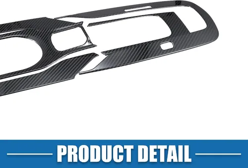 Vista 6 de Cubierta para panel de palanca de cambios de automóvil, cubierta de marco de consola para Toyota Corolla 2019-2021 de acero inoxidable