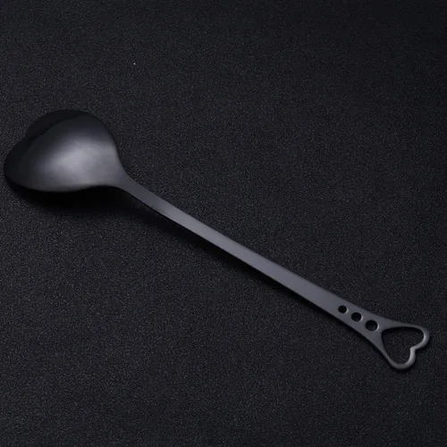 Vista 8 de Luxshiny Cucharas de café expreso, cuchara de postre de acero inoxidable, cucharas en forma de corazón, cucharas para helado, cuchara para mezclar