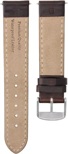 Vista 5 de Correa de reloj de cuero suave de 0.787in para coche de caballete CV2010 FORMULA F1 DBROWN # 4