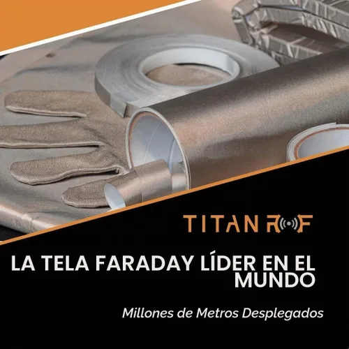 Vista 9 de Mission Darkness TitanRF Faraday - Kit de tela de 1 yarda/ Tela de 44" de ancho x 36" de largo + cinta de 36" de largo, material de poliéster