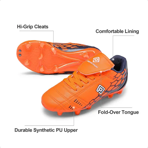 Vista 5 de DREAM PAIRS Zapatos de fútbol para niños y niñas (bebéniño pequeñoniño grande)
