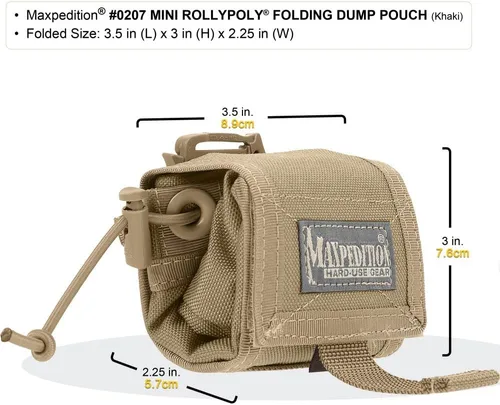 Vista 3 de Maxpedition Rollypoly MM bolsa para desechos plegable., Verde, talla única