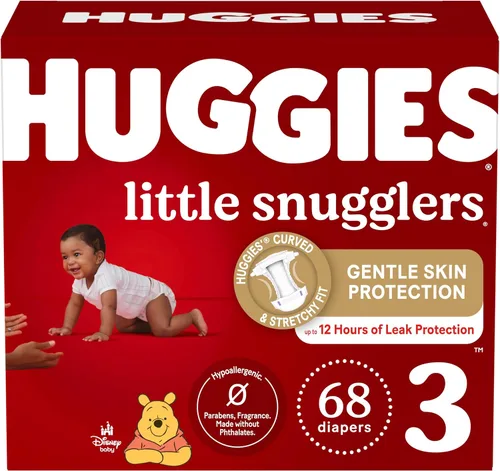 Vista 45 de Huggies Little Snugglers - Pañal para bebé, talla 1, 8 a 14 libras, 34717, 20