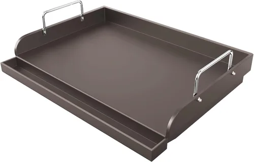 Vista 12 de Uniflasy Plancha Parrilla Reversible de Hierro Fundido para Estufa 16 7/8" Sartén Plancha Plana, Placa de Plancha Parrilla de Hierro Fundido