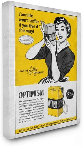 Vista 7 de Stupell Industries Packaged Optimism - Libro de cómic vintage inspirador, diseño del artista Ester Kay Art, 10 x 0.5 x 15 pulgadas, placa de pared