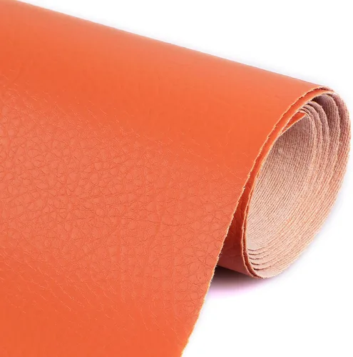 Vista 25 de Tela de Tapicería de Vinilo de Cuero Sintético por Yarda 55" de Ancho Material de Cuero Sintético Suave en Láminas para Muebles Marino Manualidades