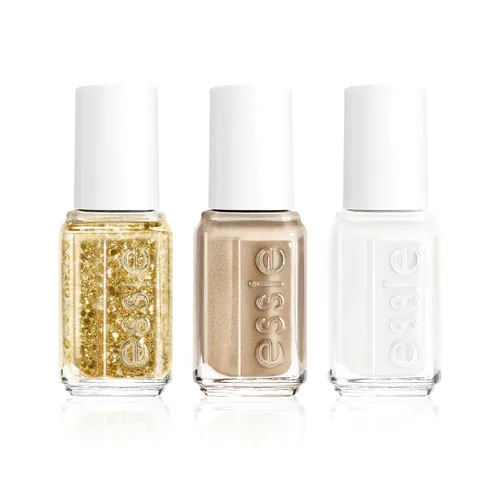 Vista 3 de essie Esmalte de uñas, vegano, juego de regalo de 3 piezas, 1 kit