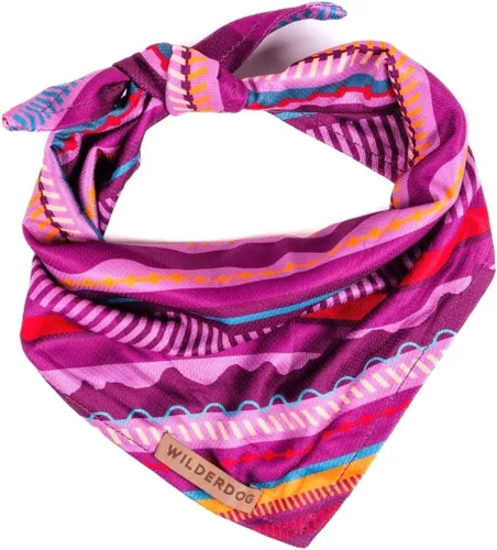 Vista 32 de Wilderdog Bandana para perro con material ligero de malla de mezcla de poliéster de secado rápido en agave