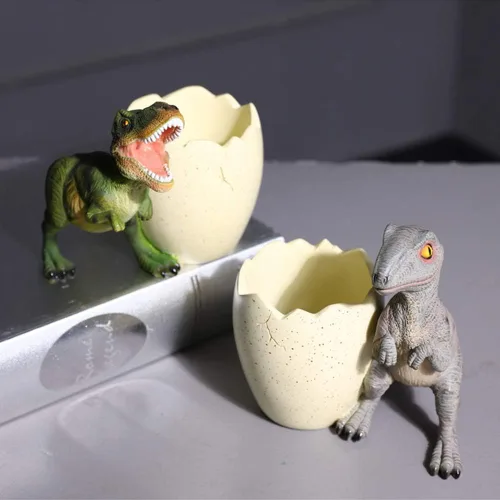 Vista 4 de Soporte para lápices de dinosaurio, organizador de escritorio para bolígrafo Athlon