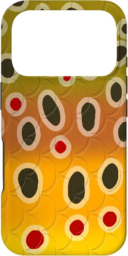 Vista 30 de Marrón trucha patrón pescado arte trucha pesca mosca pesca regalo caso para iPhone 17