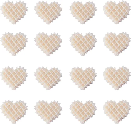 Vista 11 de LiQunSweet 200 piezas de cabujones de resina con temática navideña, copos de nieve blancos, abalorios para manualidades, collares, pulseras