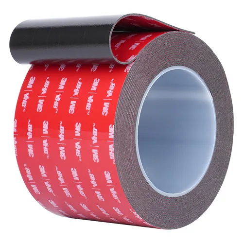 Vista 11 de Cinta de doble cara resistente, cinta de espuma de montaje impermeable, 16.5 pies de largo, 0.4 pulgadas de ancho, cinta adhesiva resistente a altas