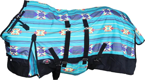 Vista 10 de CHALLENGER 60 "1200D Caballo Partido Impermeable Pesado Invierno Manta Serape 5B107