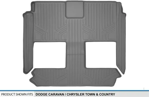 Vista 3 de MAXLINER Alfombrillas de segunda y tercera fila para Chrysler Town & Country 2008-2016
