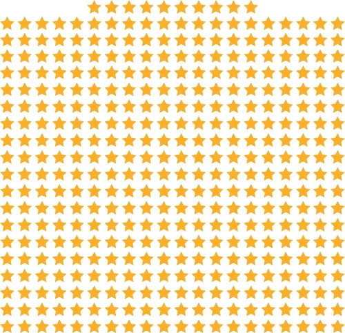 Vista 44 de LiteMark Calcomanías de vinilo mate extraíbles con diseño de estrella Blanco