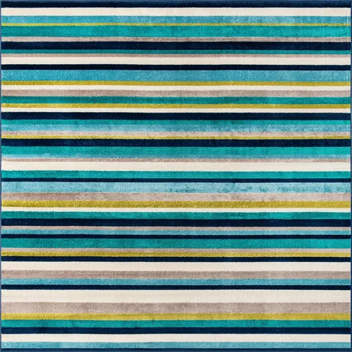 Vista 18 de Unique Loom Azalea Collection - Alfombra Glenn (Runner 2' 0" x 6' 0", amarillo/beige)