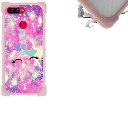 Vista 6 de jioeuinly Funda compatible con ZTE Blade X1 5G Phone Case PC Backplane + cubierta de silicona suave marco XSH