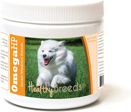 Vista 54 de Healthy Breeds Affenpinscher Omega HP - Masticables suaves para piel y pelaje, 60