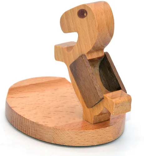 Vista 7 de Soporte de exhibición de madera del tenedor del teléfono móvil del caballo del bebé