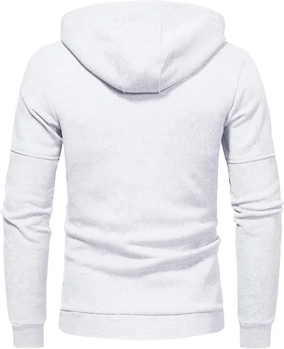 Vista 4 de Fishing Shirts for Men Long Sleeve Cotton Midweight Tops with Hood Athletic Print Graphic Loose Fit Pullover