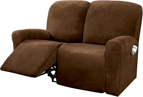 Vista 12 de NORTHERN BROTHERS Fundas para sillas reclinables, fundas elásticas para sofá reclinable, fundas de terciopelo para silla Lazy Boy, funda de sofá