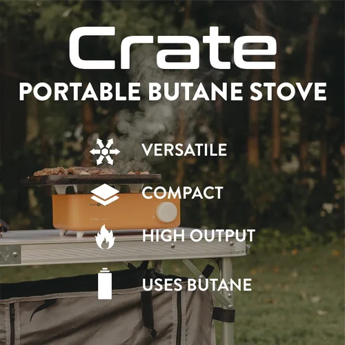 Vista 3 de Estufa de Campamento Portátil de Gas Butano Gas One – Serie Caja - Mini Estufa para Acampar, Senderismo – Estufa de Gas Portátil con Llama Espiral