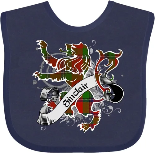 Vista 18 de inktastic Sinclair Tartan Lion Baby Bib
