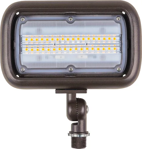 Vista 2 de Newhouse Lighting WW30BRZ - Luz de inundación LED de 30 vatios para exteriores, resistente a la intemperie, bronce