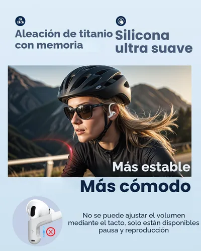 Vista 4 de Gcioii Ganchos para orejas de aleación de titanio con memoria para AirPods Pro 3, AirPods Pro 2, AirPods Pro y AirPods 3, accesorios deportivos