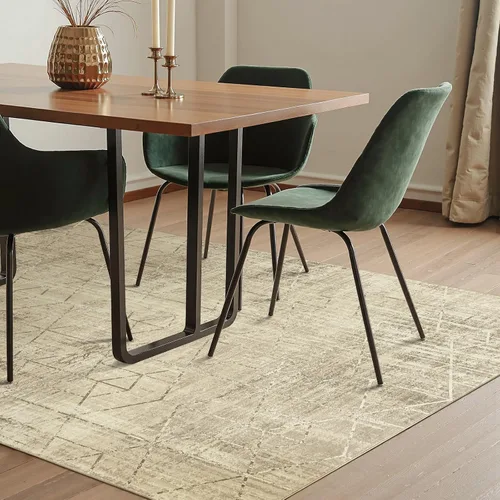 Vista 177 de jinchan Alfombra marroquí de pasillo 2x6 - Alfombra de pasillo lavable a máquina para cocina, alfombra moderna geométrica suave de pelo bajo